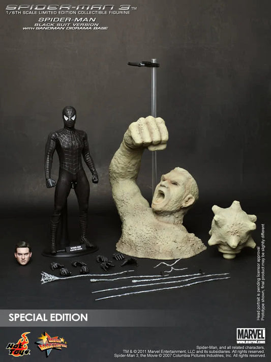 Hot Toys MMS165B Spider-Man 3 - 1/6th scale Spider-Man (Black Suit Version) Collectible Figure (Special Edition)