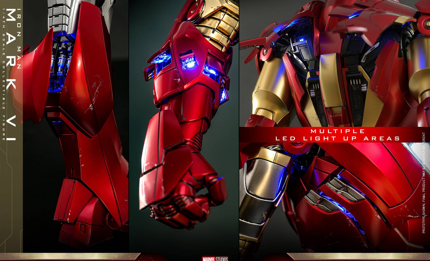 Pre-Order Hot Toys QS025 Hot Toys  Iron Man 2 Iron Man Mark VI 1/4 Quarter Scale Collectible Figure